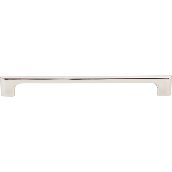 224 Mm Center-to-Center Polished Nickel Asymmetrical Leyton Cabinet Pull